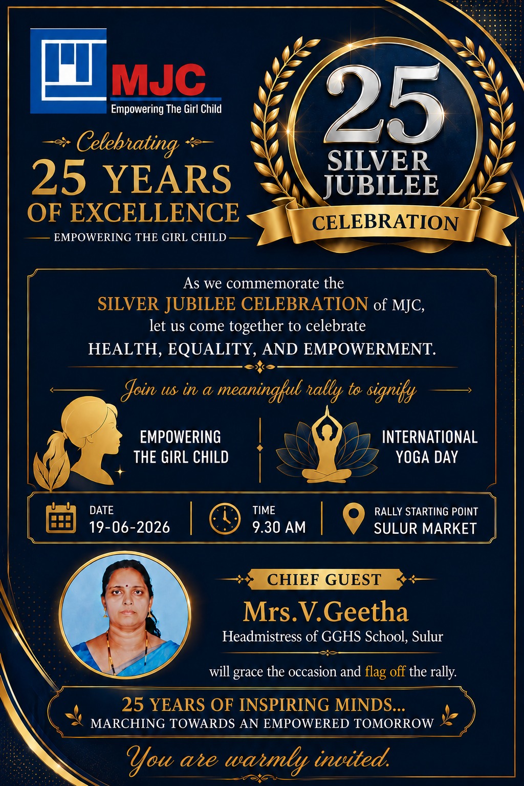 Silver Jubilee Celebration and International Yoga Day Celebration - RALLY