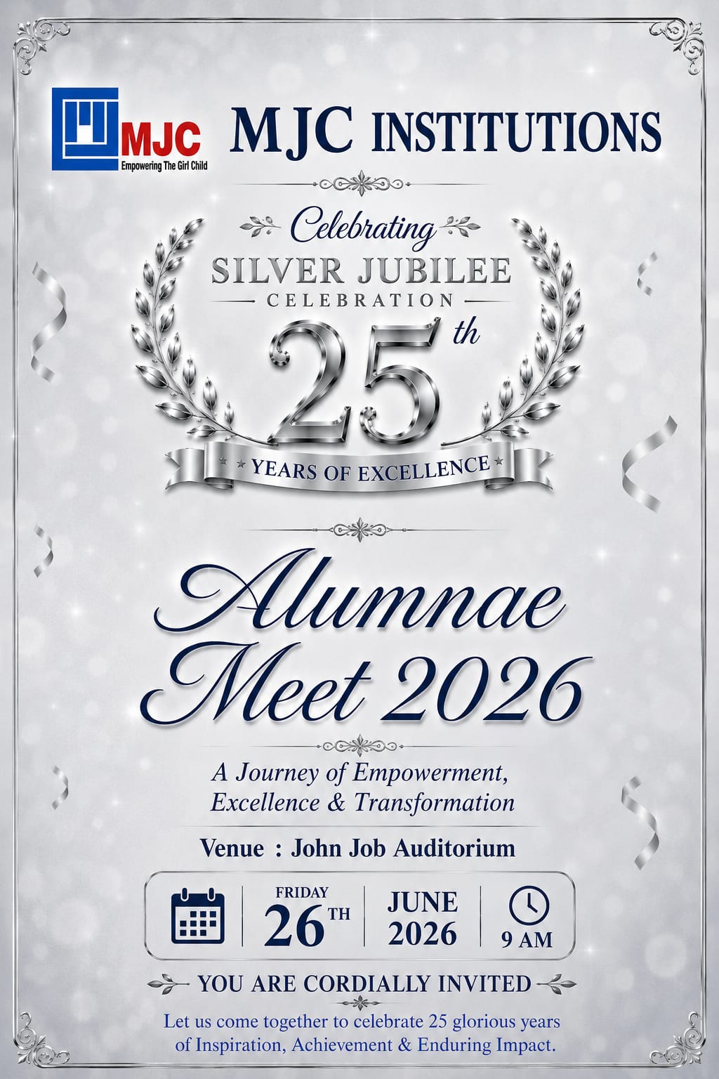 Silver Jubilee Alumnae Meet MJMHSS
