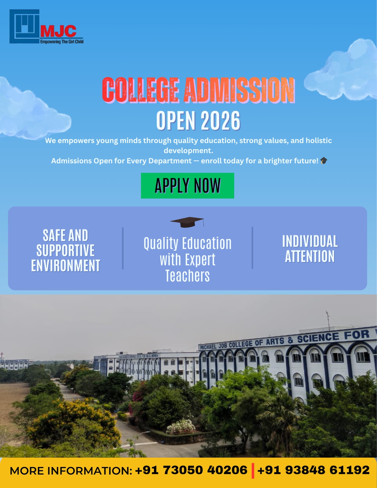 Admissions Open For 2026