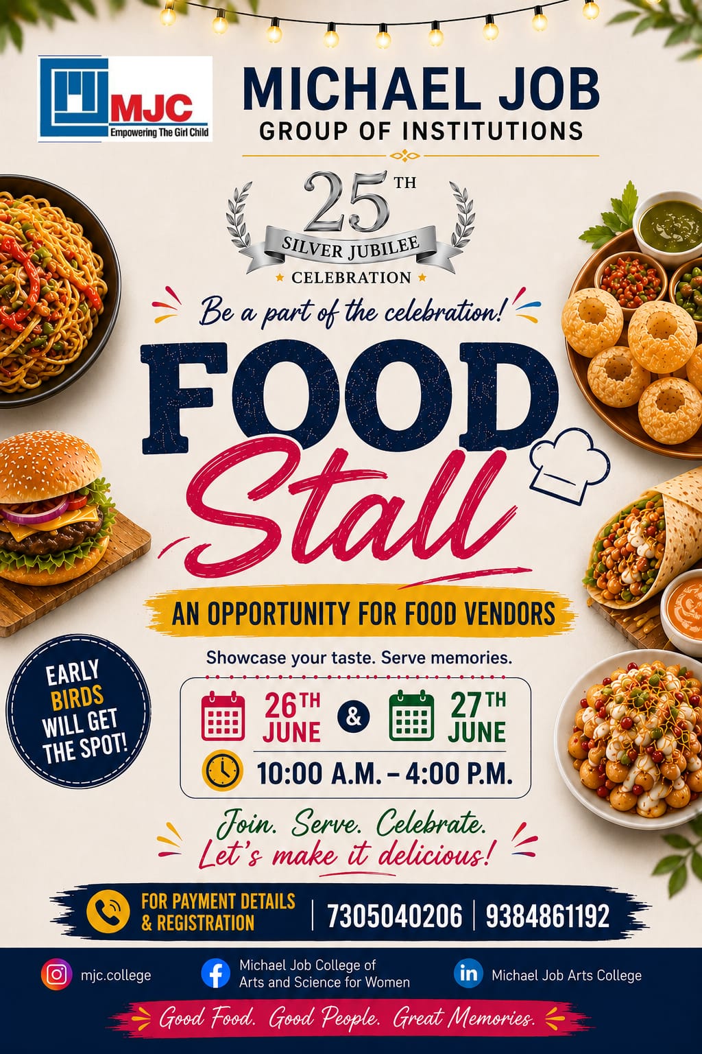 SILVER JUBILEE CELEBRATION âœ¨
ðŸ´ Calling All Food Vendors!