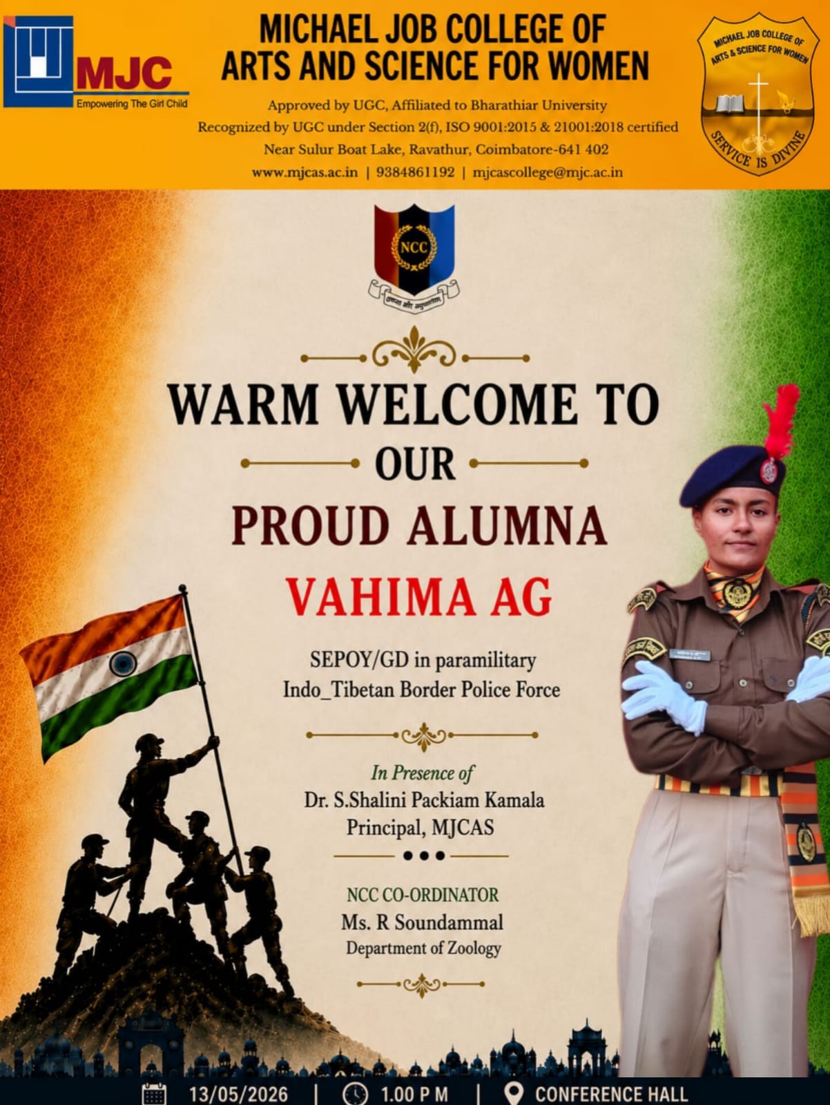 Proud NCC Alumna